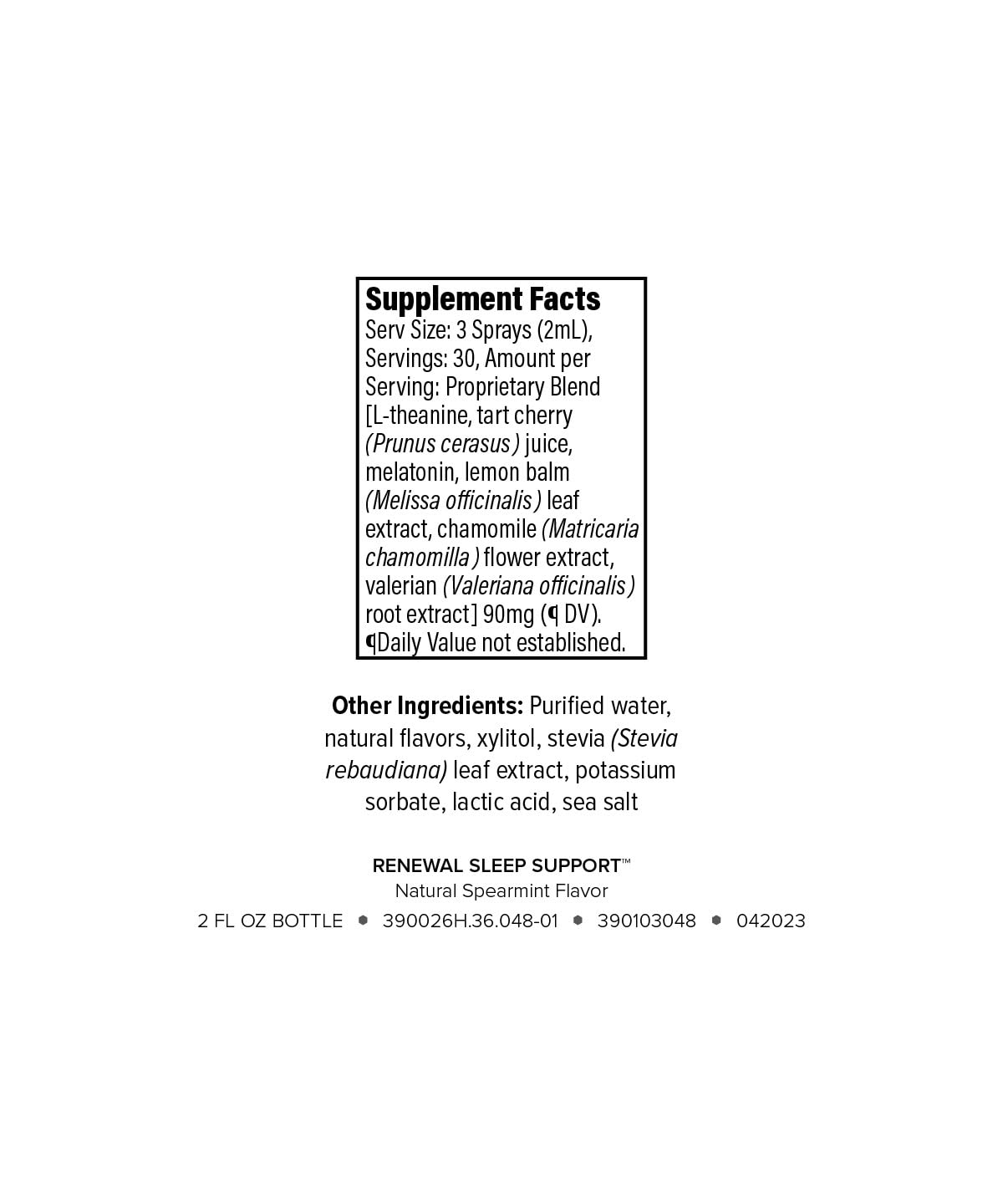 Isagenix Renewal Sleep Support, bouteille compacte de 2 onces parfaite pour le voyage nocturne.