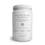 Isagenix Tri-Release Protéine, emballage-pot prêt pour récupération.