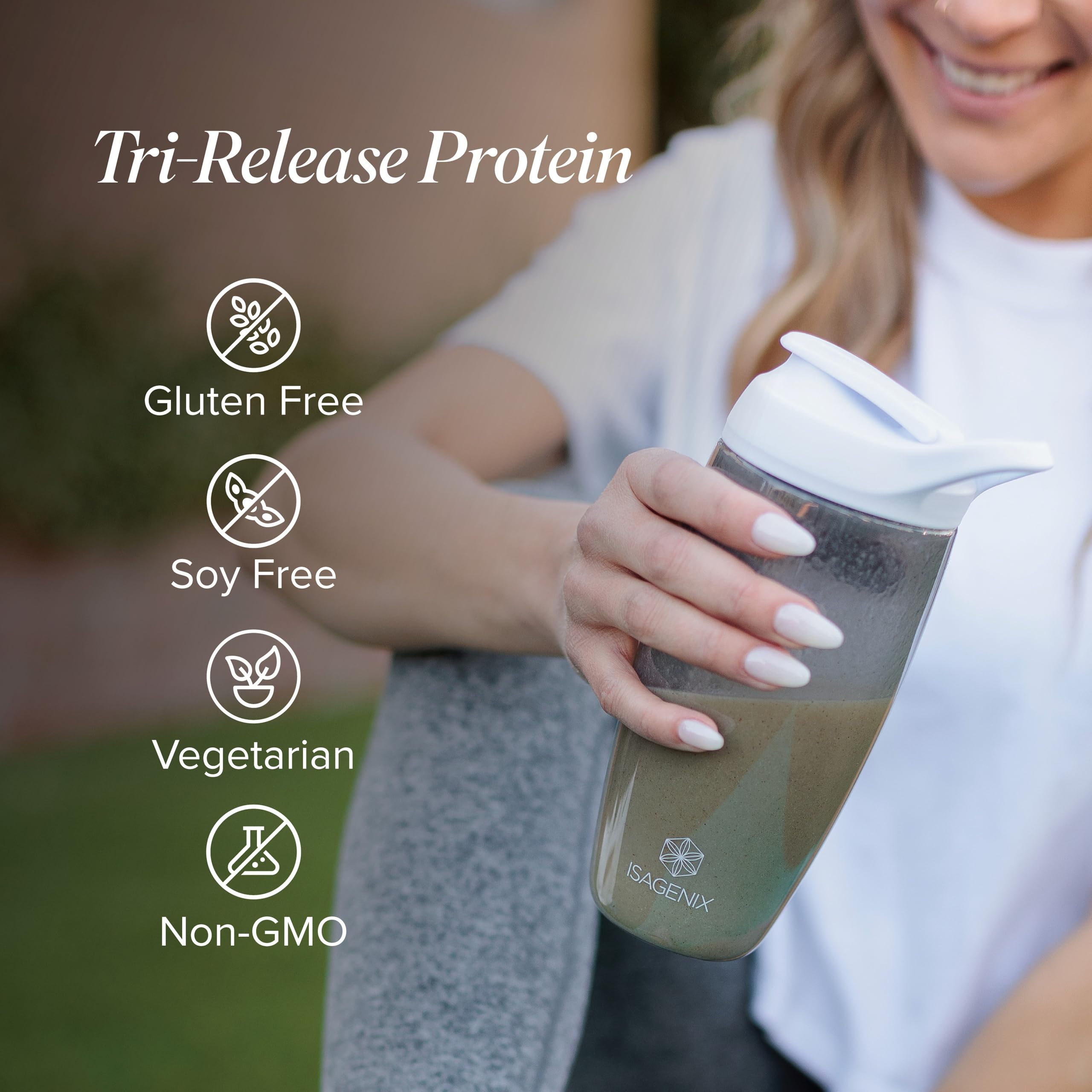Isagenix Tri-Release Protéine, ingrédients de qualité et traçabilité.