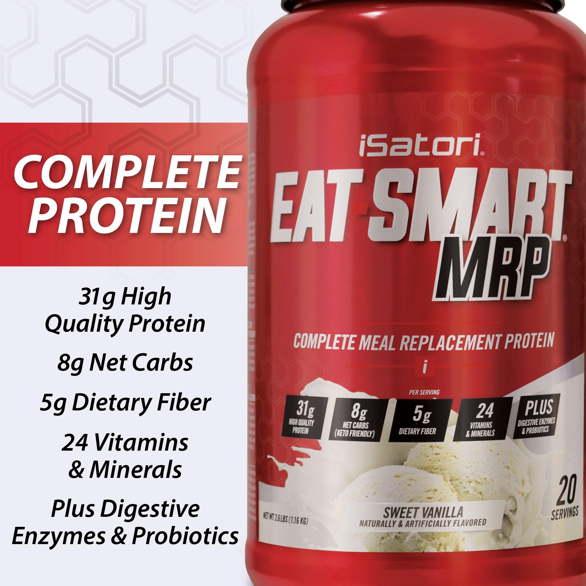 iSatori Eat Smart MRP: mélange de protéines variées pour énergie et récupération