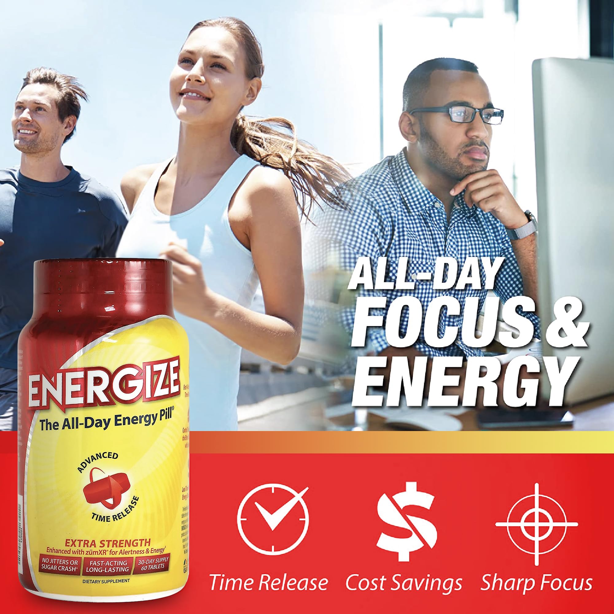 iSatori Energize: bouteille de 60 tablettes pour energie quotidienne
