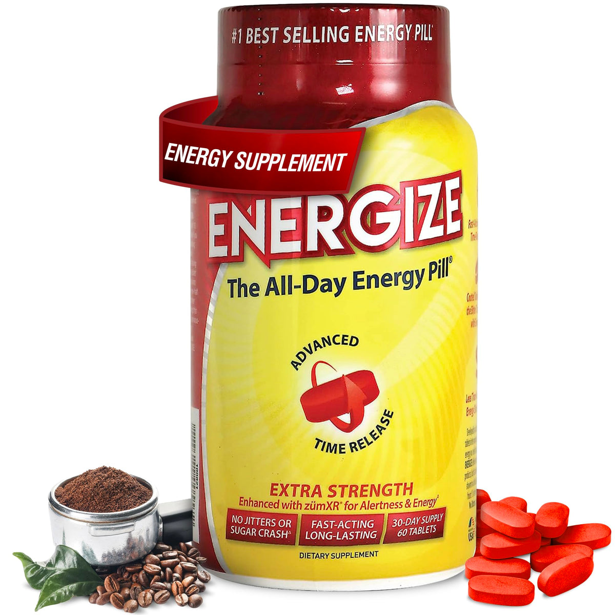 iSatori Energize gelules cafeine longue duree pour energie durable et concentration