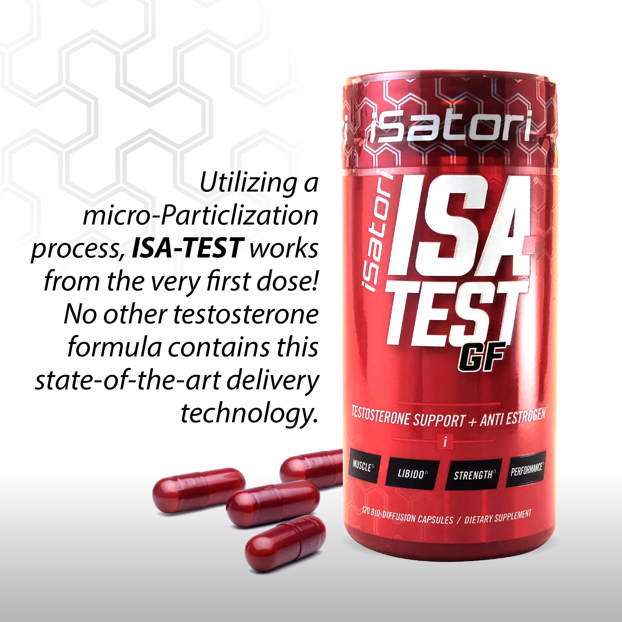 iSatori ISA-Test GF: logo sans gluten présent sur l’emballage.
