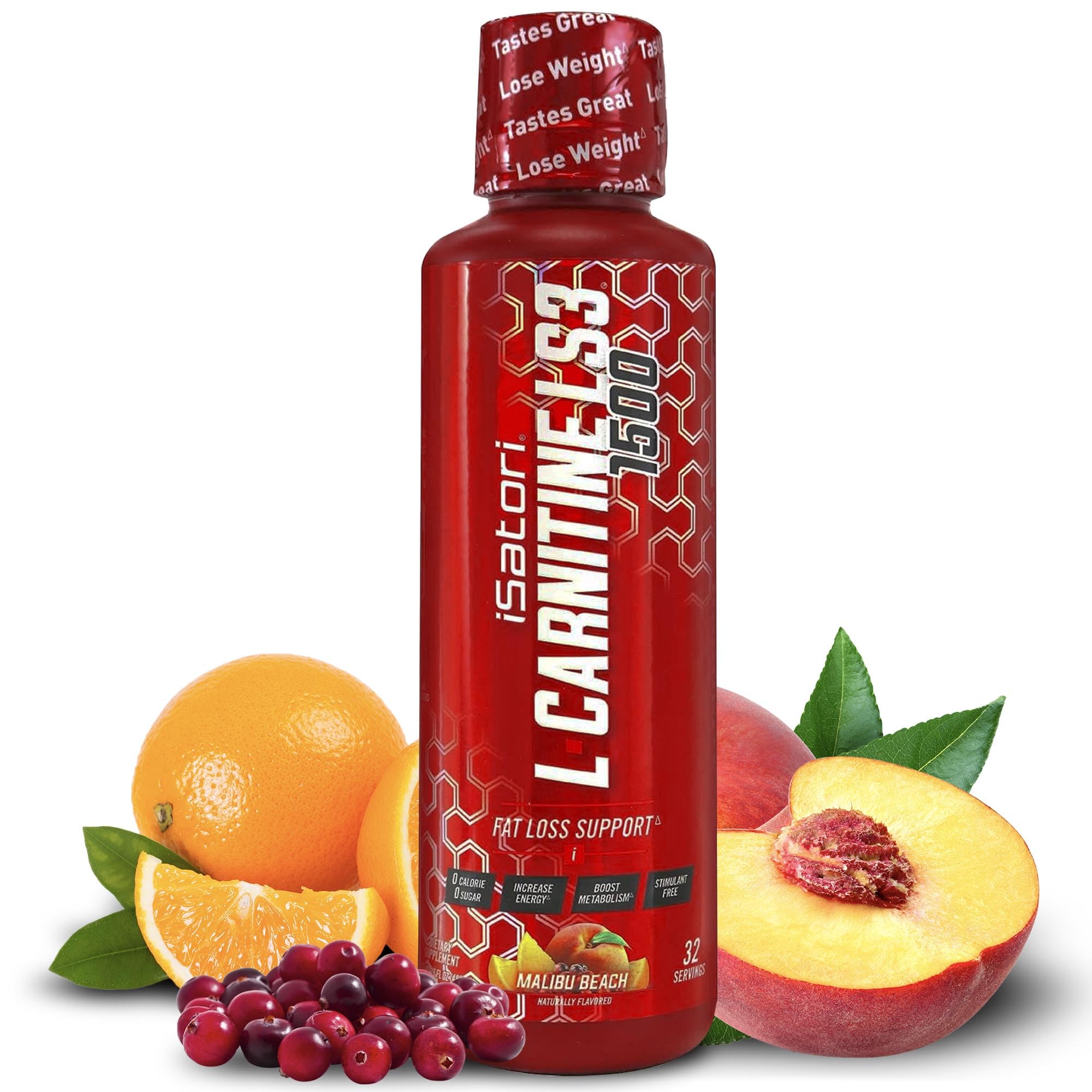 iSatori L-Carnitine LS3 – bouteille verser, énergie douce sans stimulant