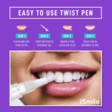 iSmile portable utilisé en déplacement pour une bouche fraîche.