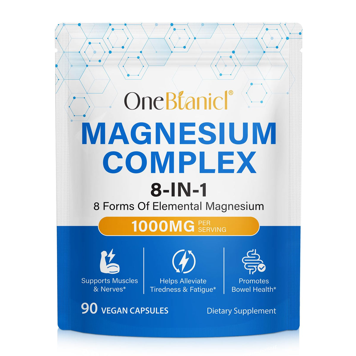 ISUNRISE Magnésium Complex, bouteille 1000 mg, soutien énergie et bien-être quotidien.