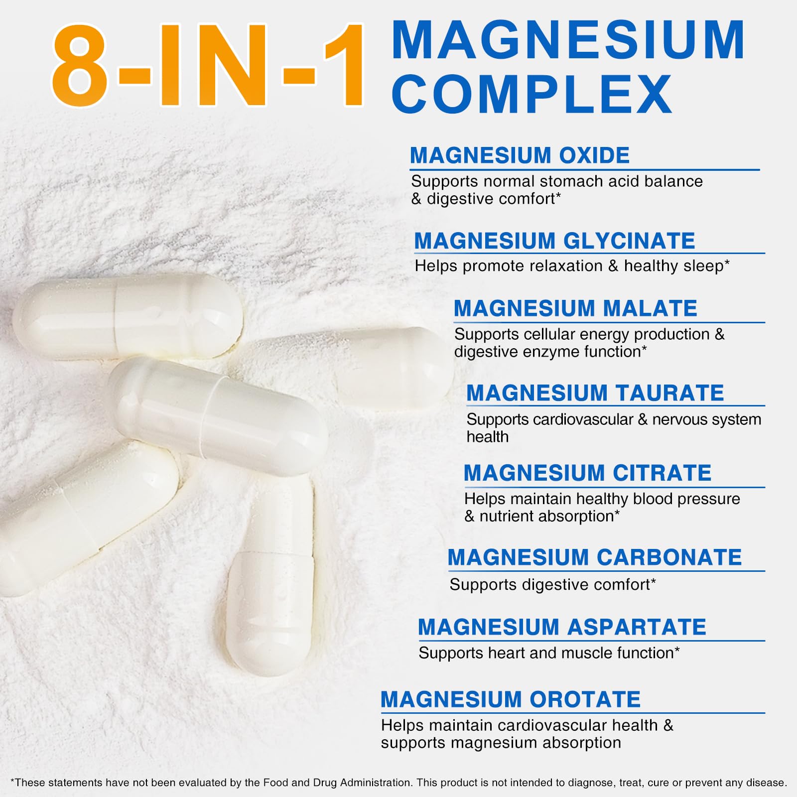 ISUNRISE Magnésium Complex glycinate citrate malate, digestion douce et confort quotidien.