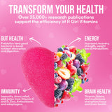 It Girl Vitamins gommes ingrédients naturels, 60 plantes et superaliments.