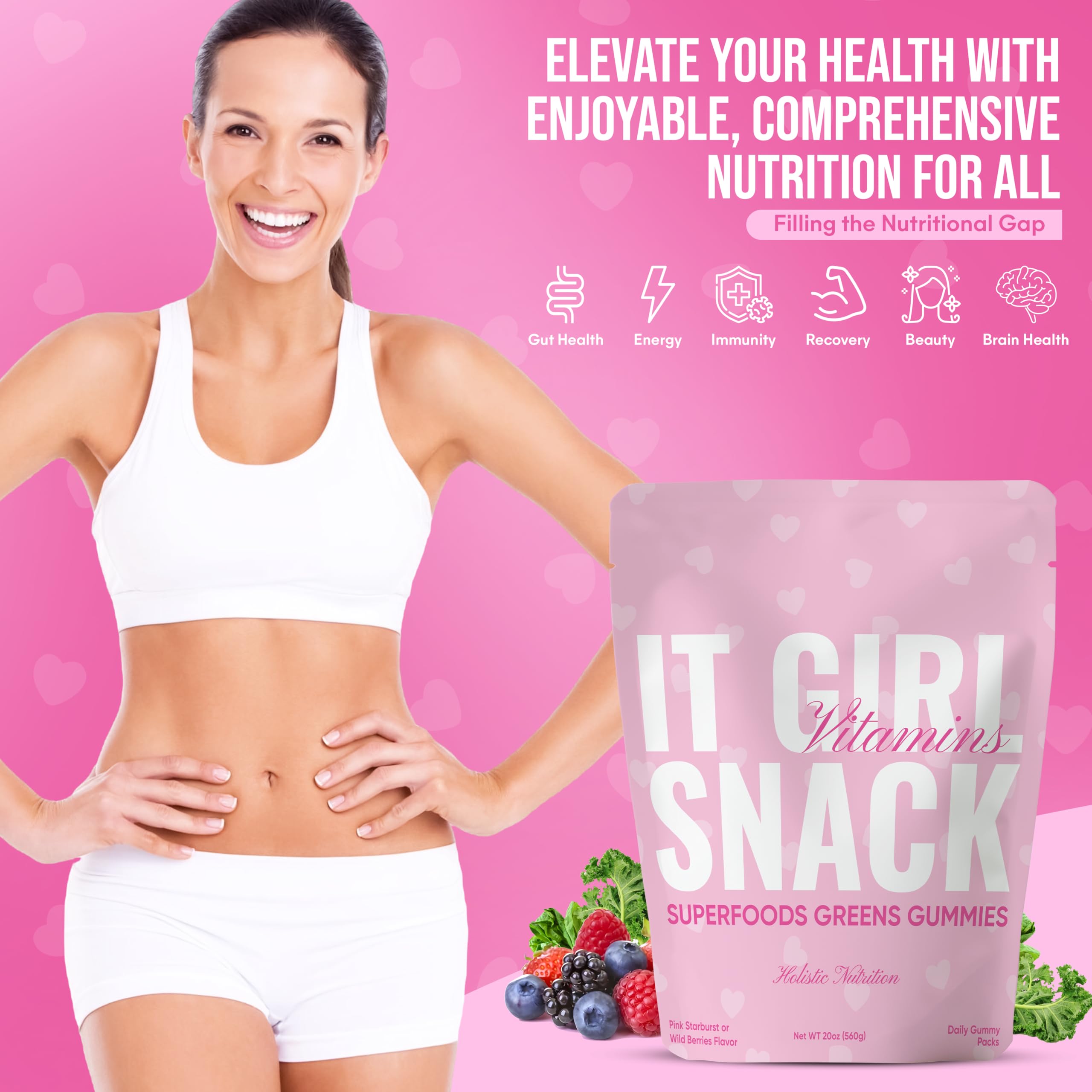 It Girl Vitamins gommes sachet individuel, utilisation sans préparation.