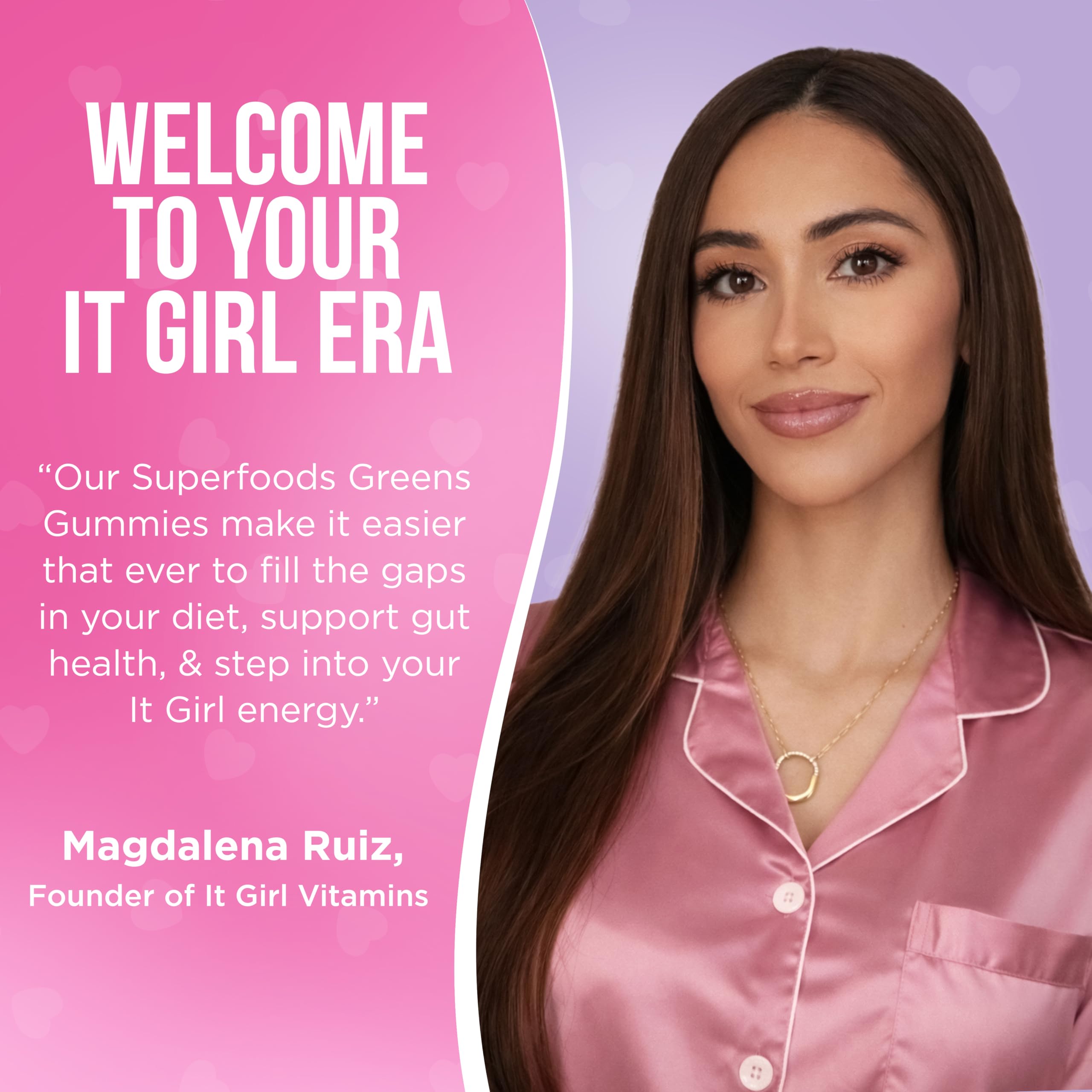It Girl Vitamins gommes voyage, idéal pour la trousse de voyage et le travail.