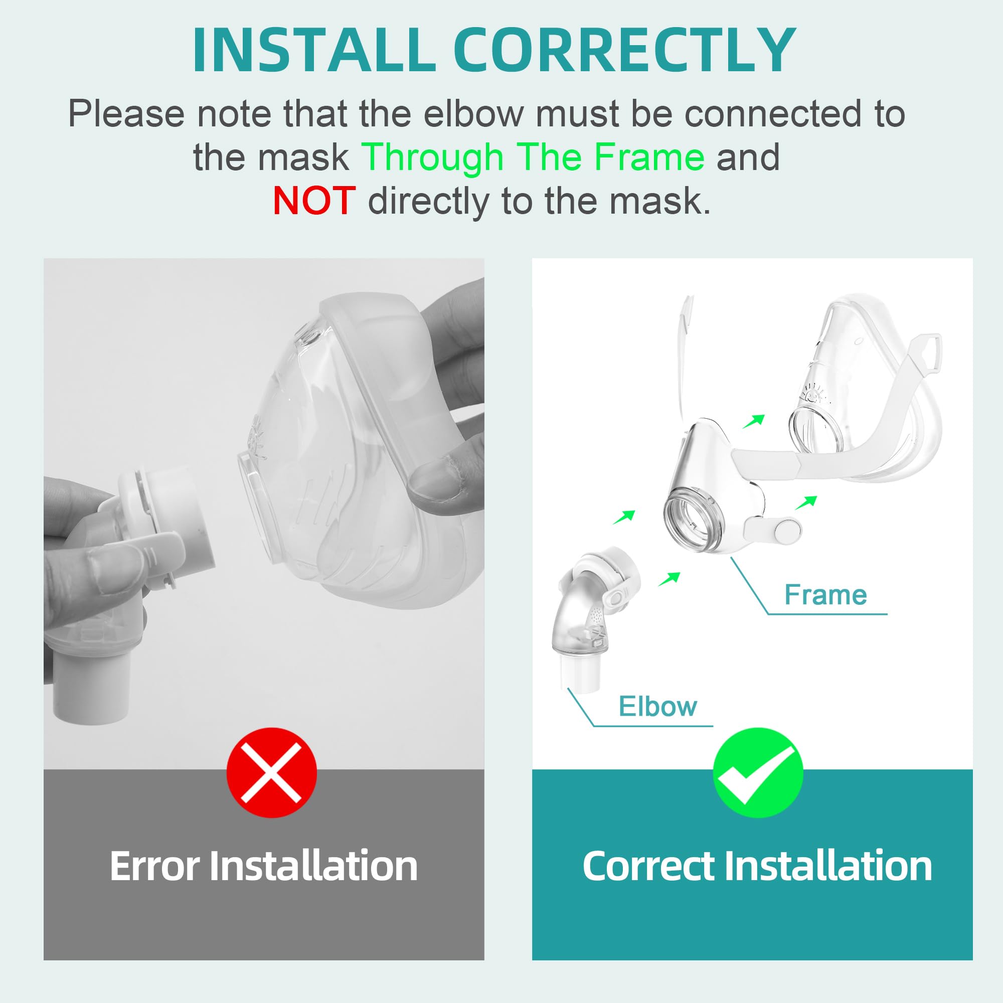 Compatibilité universelle AirFit et Airtouch pour CPAP faciles à adapter.