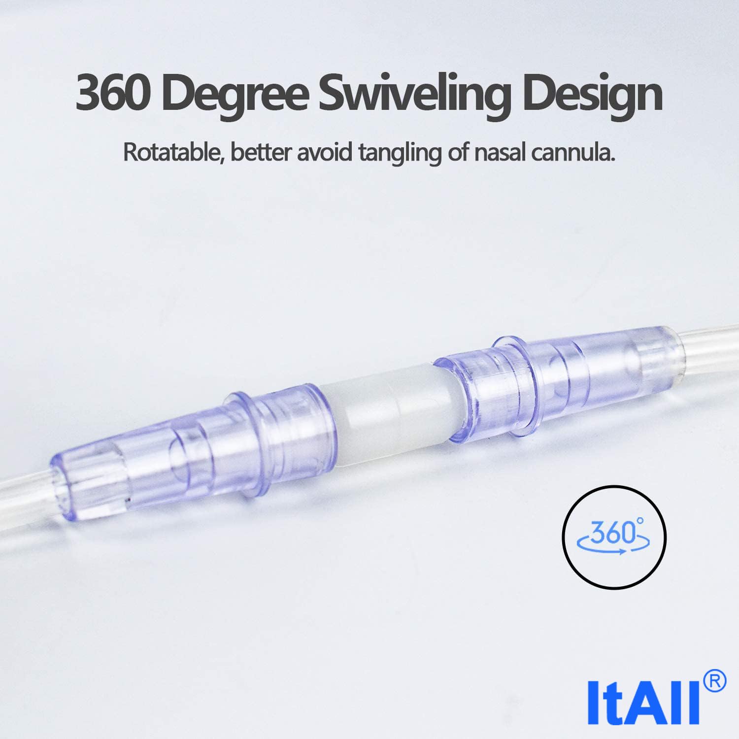 ItAll connecteur rotation tuyau oxygène détails – montage rapide et sans torsion.