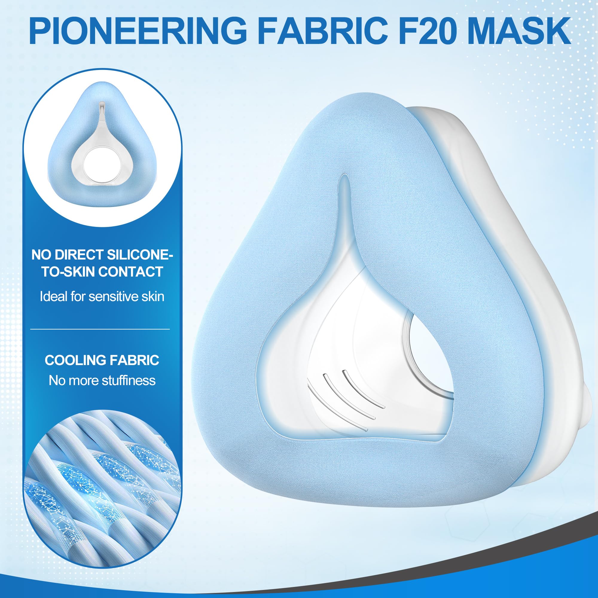 ItAll joint d’étanchéité autour du visage pour minimiser les fuites.