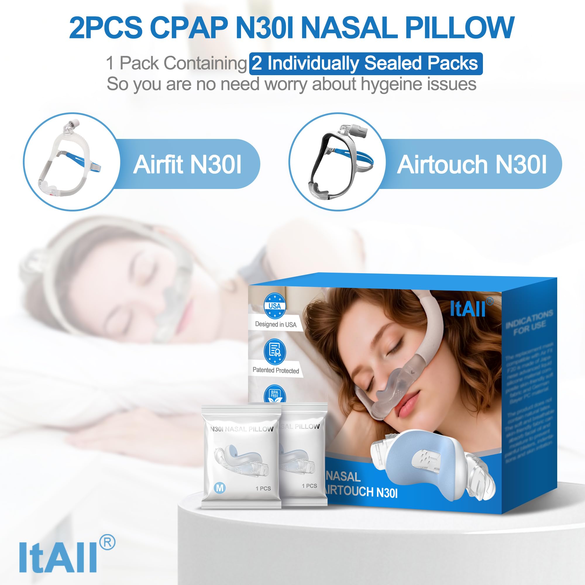 ItAll N30i: confort coton respirable pour une nuit agréable.