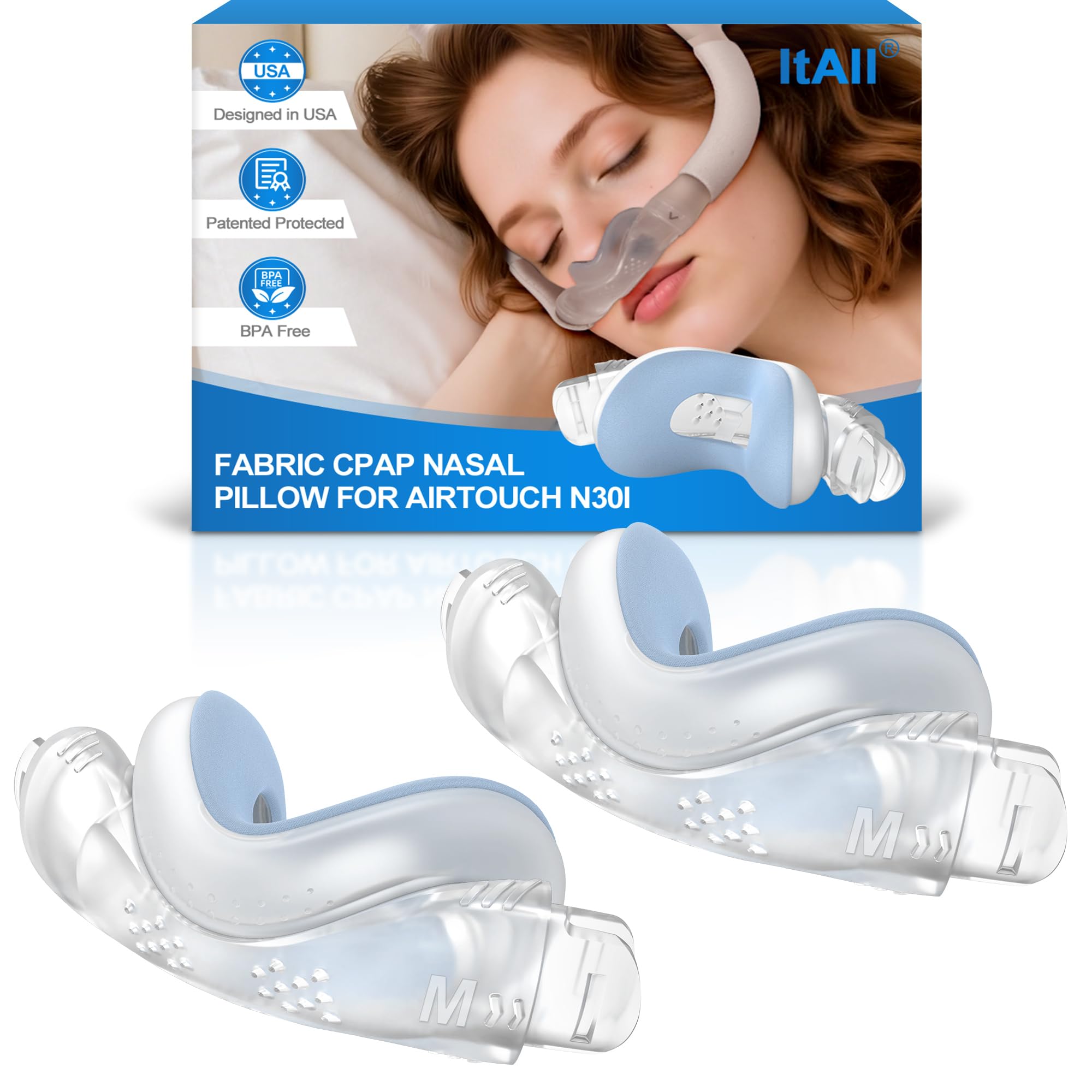 ItAll N30i: coussin nasal en coton doux offrant confort durable.