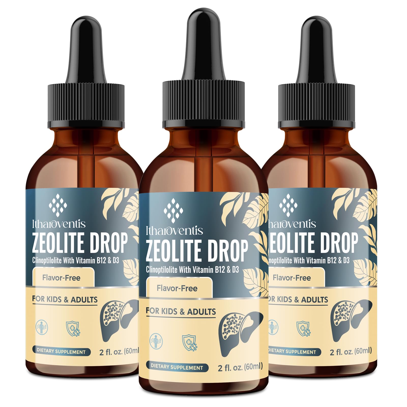 Gouttes Itharoventis Zéolite – bouteille 177 ml prête à un usage quotidien et pratique.