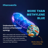 Flacon Itharoventis Bleu Méthylène capsules, format pratique et hygiénique.