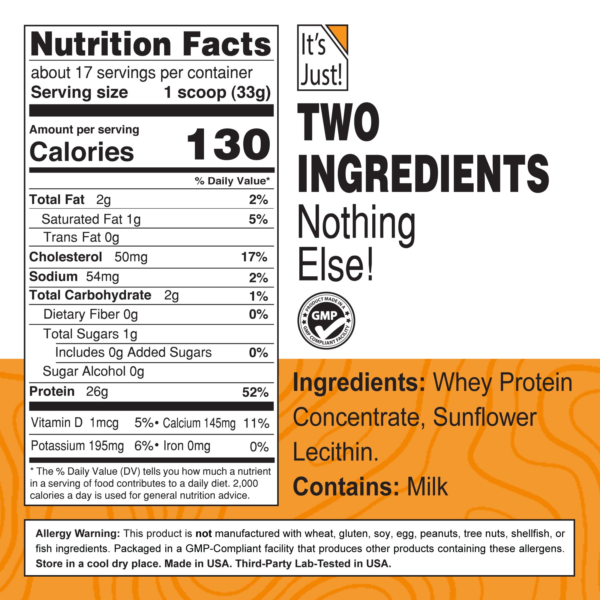 It's Just! Qualité américaine garantie pour une nutrition protéique fiable.