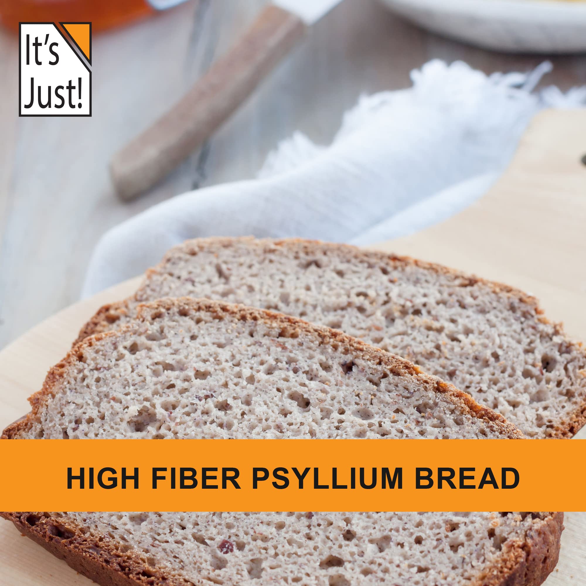 It's Just! Poudre de psyllium comme liant naturel dans les recettes keto.