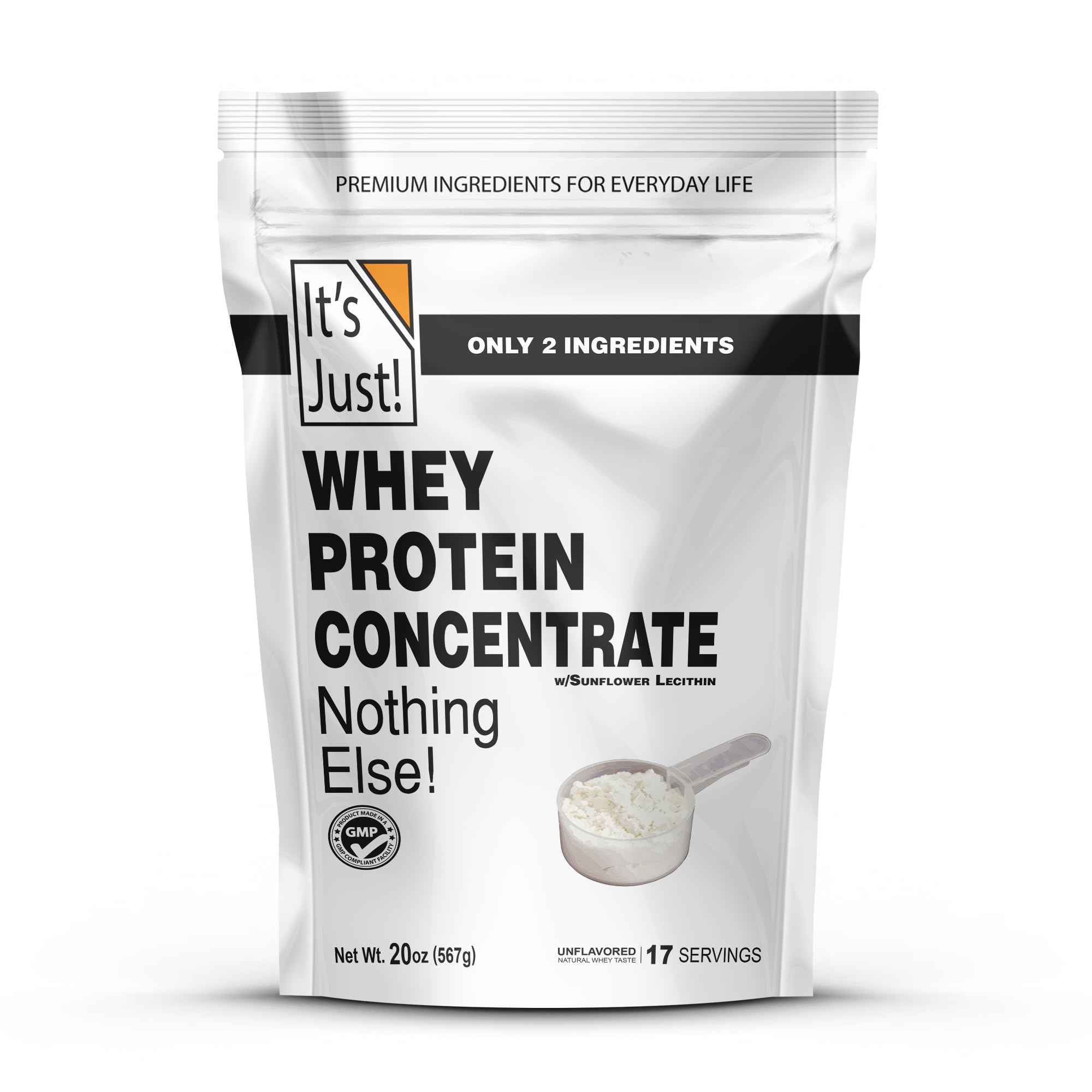 It's Just! protéine whey concentrée sans arôme, prêt à ajouter dans un shake post-entraînement