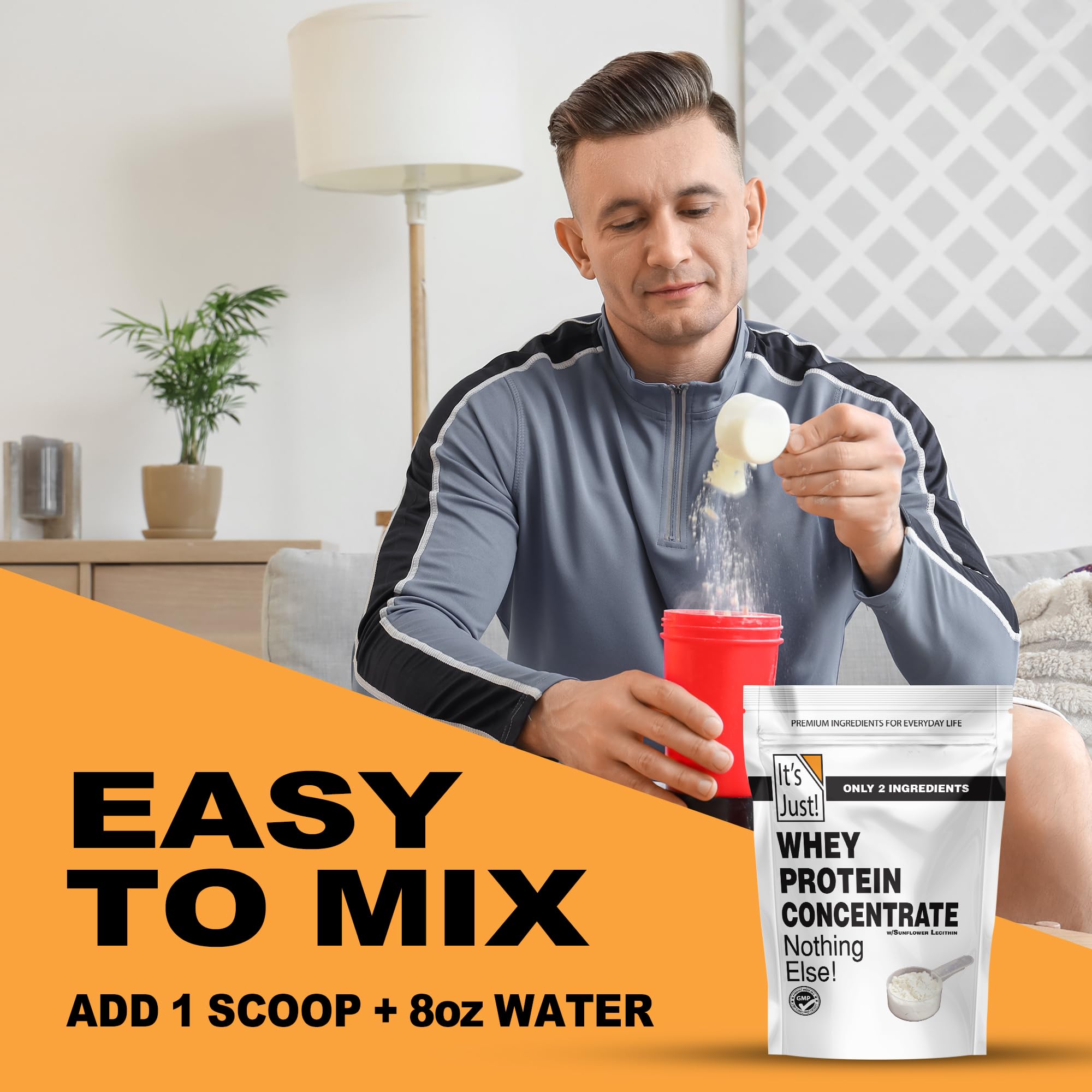 It's Just! whey WPC80 sans arômes pour personnaliser vos smoothies