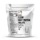 Its Just! Isolat de lactosérum clair, prêt à mélanger rapidement dans smoothies sans arômes ajoutés.