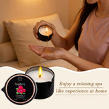 IUJOCQL bougie massage cafe, chaleur réconfortante et huile soyeuse prête au massage.