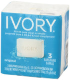 Ivory Bar Orig 3-pack, emballage simple et pratique pour la salle de bains.