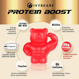 Dose individuelle ouverte montrant les gummies, portion pratique pour les séances.