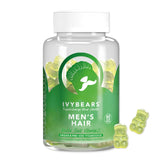 Gommes IvyBears pour cheveux brillants présentées en bouteille pratique