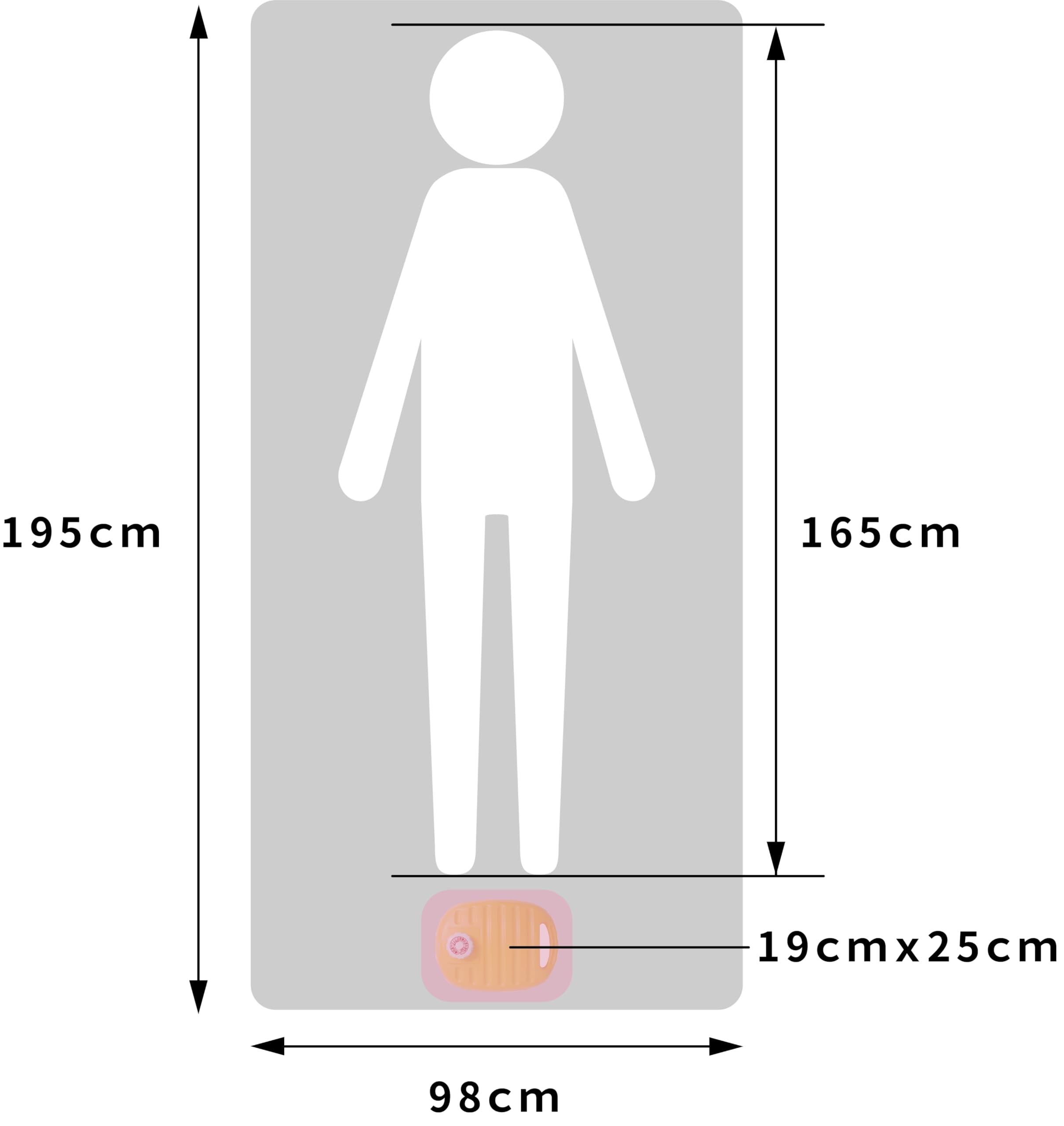 Petit gabarit et poignée pour transporter facilement à domicile ou en voyage.