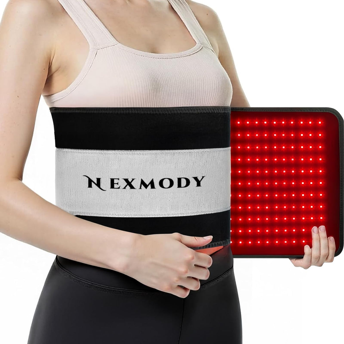 IWETQFF tapis thérapie lumière rouge 24x12, couverture dos et abdomen, bénéfice potentiel de détente