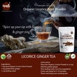 Iyasa Holistics poudre reglisse infusion tisane aromatique et réconfortante.