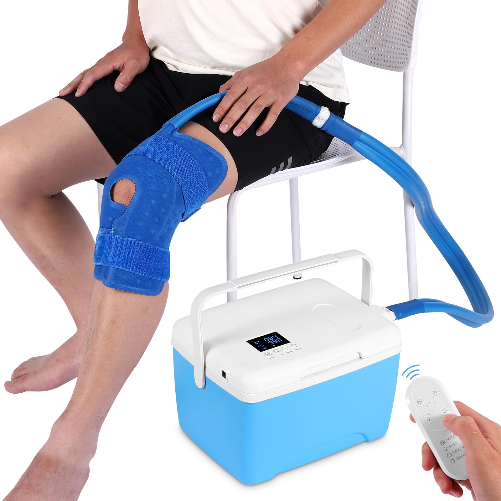 iznr glace genou télécommande: contrôle à distance pratique pour la thérapie par le froid