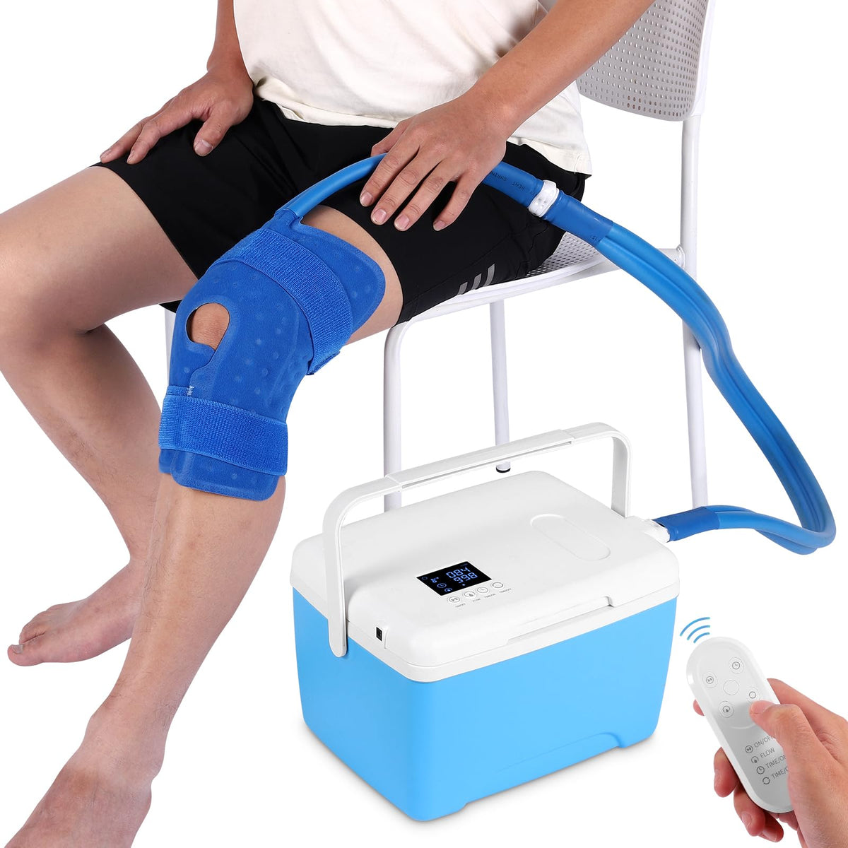 iznr glace genou télécommande: contrôle à distance pratique pour la thérapie par le froid