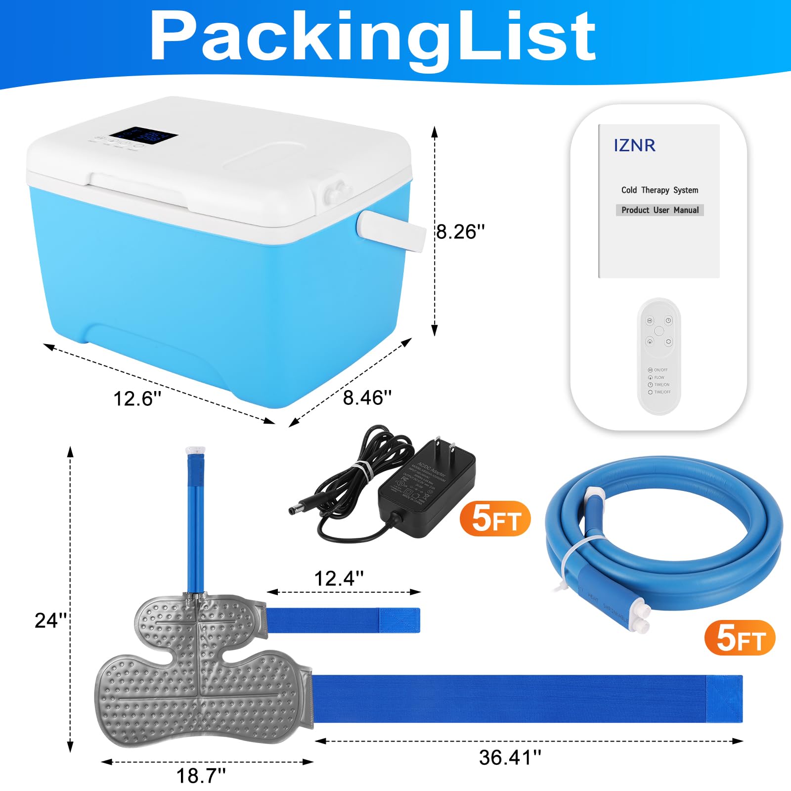 Iznr machine glace epaule poignee portable etanche simplifie le transport et l'utilisation