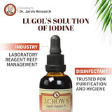 J.CROW'S Lugol's Solution – gouttes et pipette pour mesures précises.