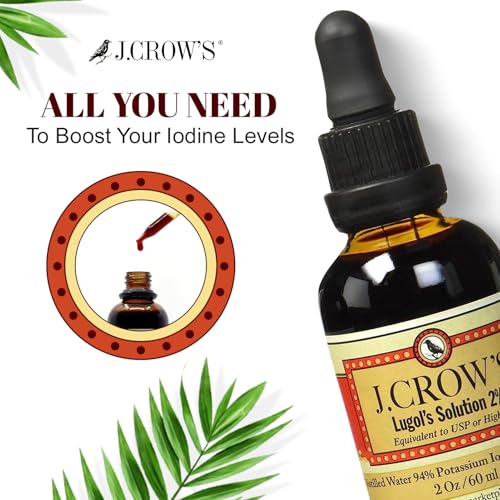 J. CROW'S Lugol's - solution naturelle et pure sans allergènes