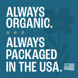 J MAC BOTANICALS Certification biologique – logo sur l'emballage.