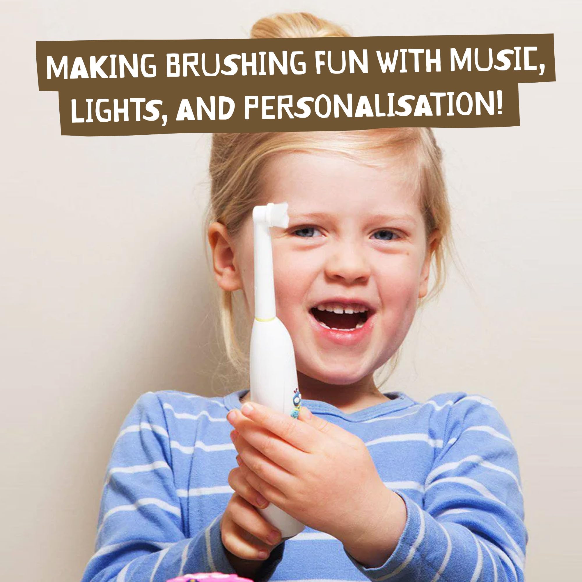 Jack N' Jill Buzzy Brush stickers personnalisation pour encourager l'apprentissage
