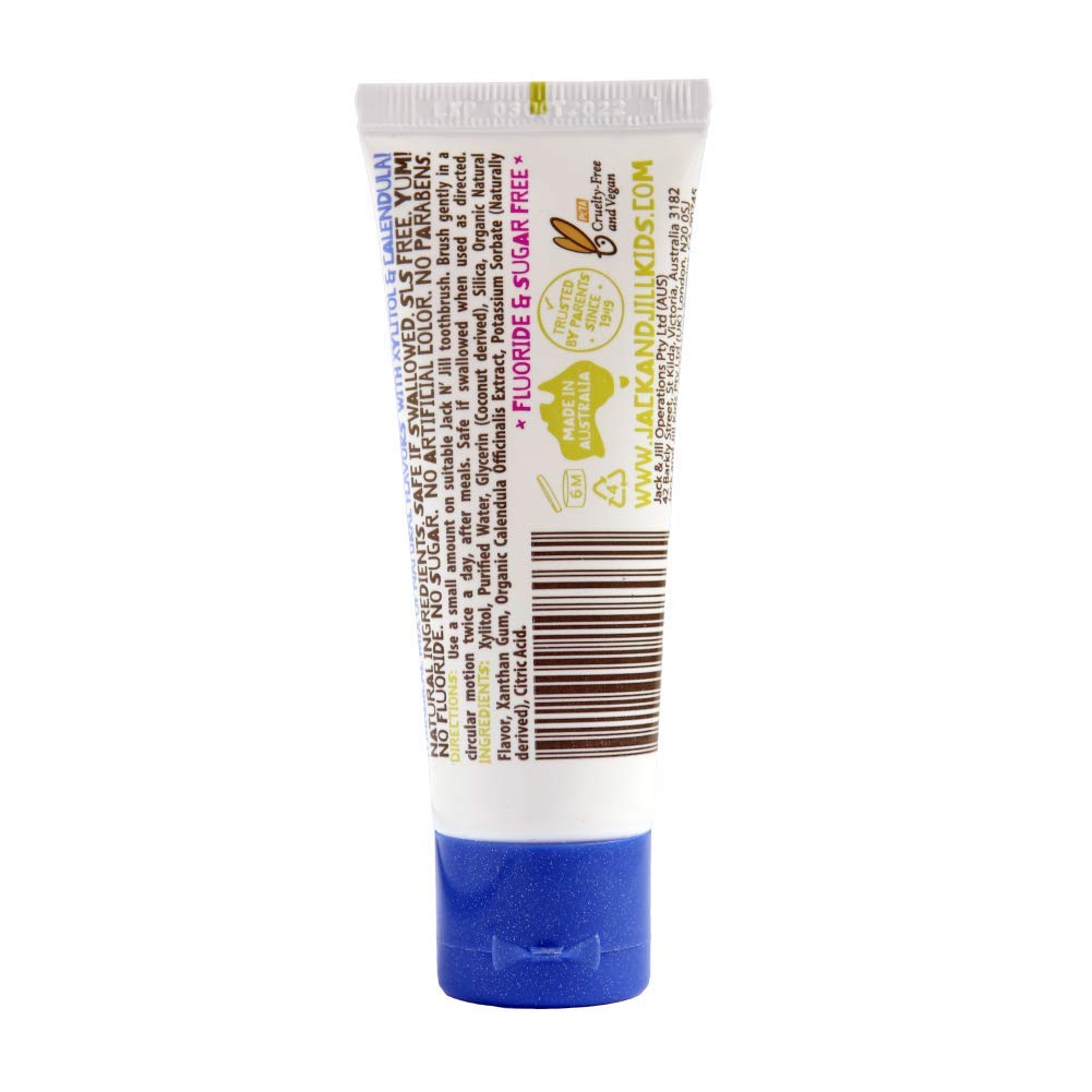Dentifrice bébé Jack N' Jill 6 mois Saveur gomme à mâcher, pratique et agréable