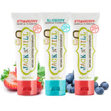Jack N' Jill dentifrice bébé emballage tube – routine d'hygiène douce.