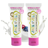 Jack N' Jill dentifrice enfant baies creme sans fluor pour douceur naturelle.