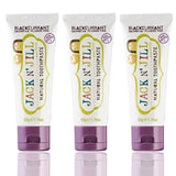 Dentifrice Jack N' Jill cassis, pack de 3, pratique pour la routine quotidienne.