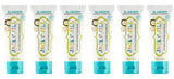 Jack N' Jill dentifrice enfant myrtille tube, goût agréable sans fluor pour le brossage.