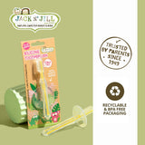 Brosse Jack N' Jill Étape 2, poils doux, parfait pour gencives sensibles et dents naissantes.