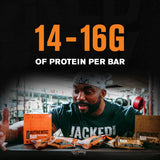 Barre protéinée Jacked Factory au miel naturel, douceur équilibrante.