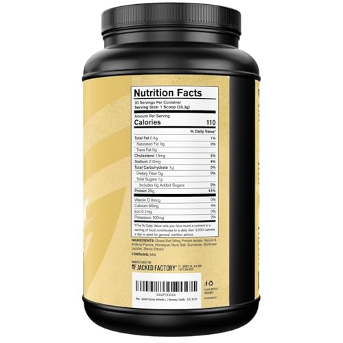 Jacked Factory Authentic ISO Whey Isolat, post-entraînement pratique et polyvalente.