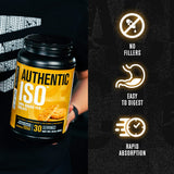 Jacked Factory Authentic ISO, shaker prêt, soutien l'entraînement et la récupération.