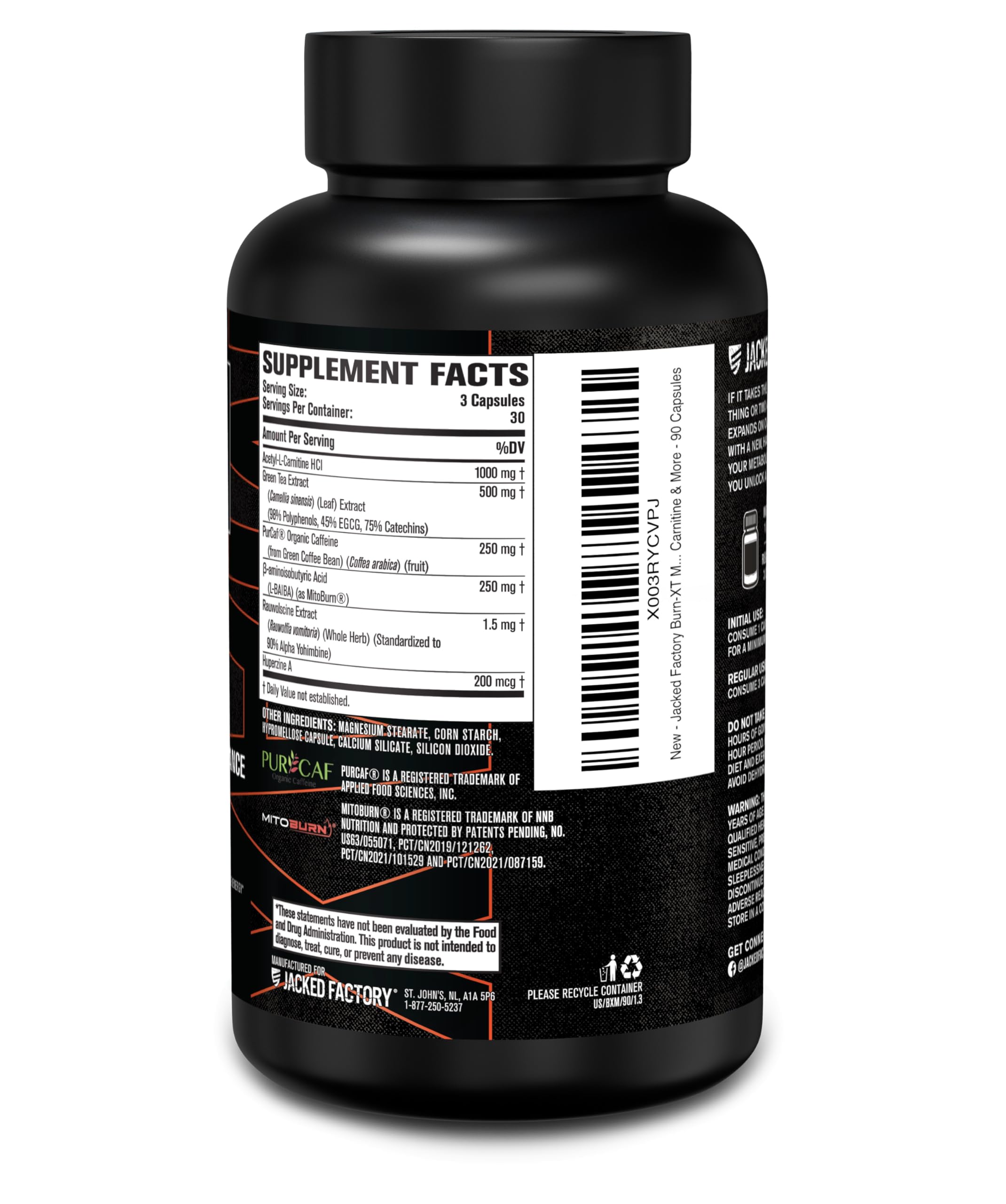 Huperzine A dans Burn-XT Max, stimulant la concentration et l’énergie.